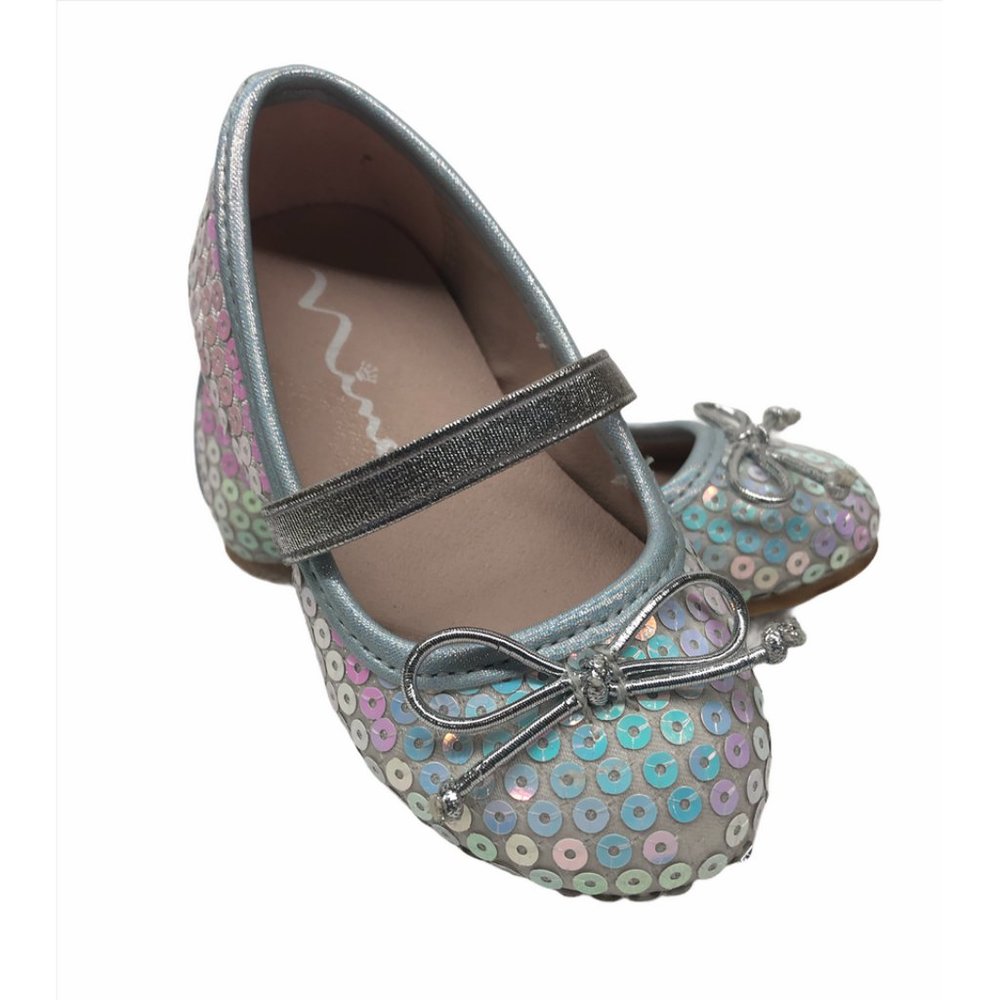 6M Nina Girls Sequined Sparkly Glitter Shoes